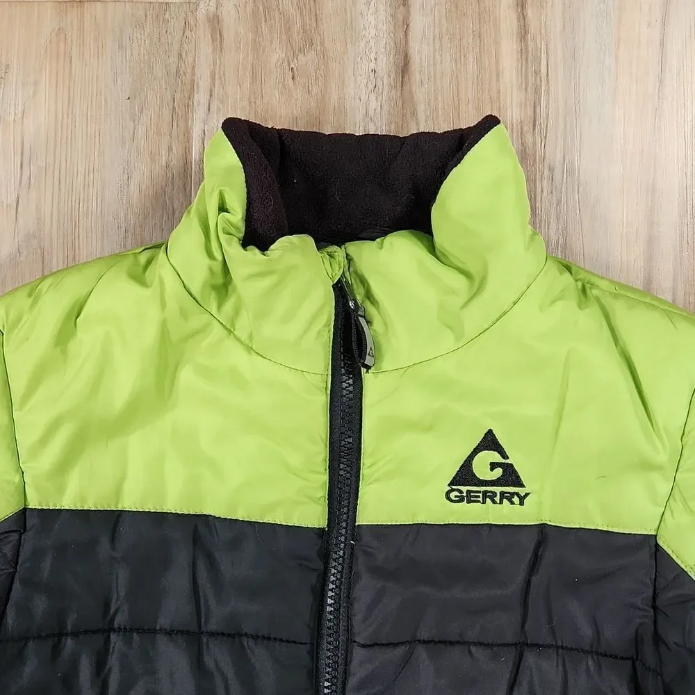 🧡Gerry Lime Green, Gray, & Black Cold Weather Puffer Jacket Insert Small